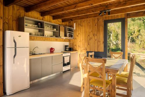 Dapur atau dapur kecil di Complejo Playa Bonita