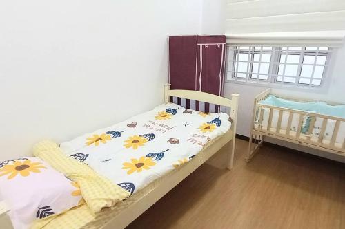 Ένα ή περισσότερα κρεβάτια σε δωμάτιο στο Single Storey Bungalow 12 pax