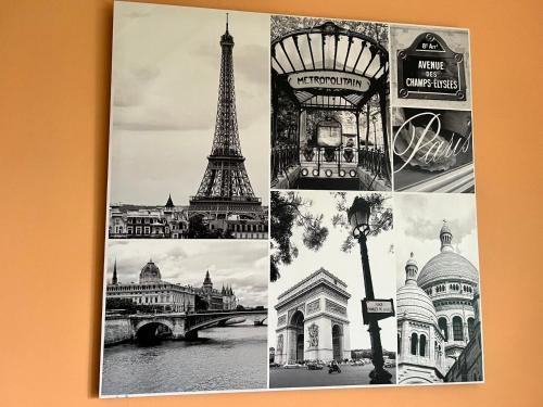 a collage of pictures of cities and monuments at NO PARTY ALLOWED, Peaceful, Spacious, central Petone, free unlimited Fibre Wi-Fi & free parking in Lower Hutt