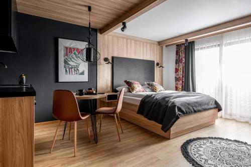 Katil atau katil-katil dalam bilik di Willa Dunajec - Luxury Apartments