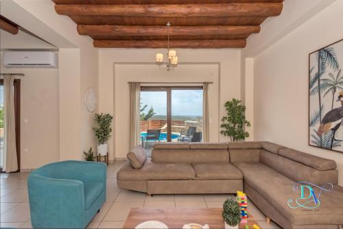 Χώρος καθιστικού στο Apokoronas Views Villa