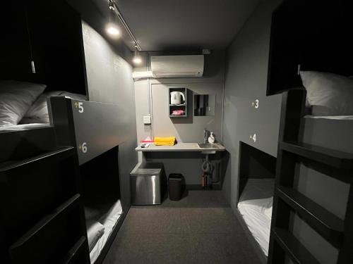 Kuchyň nebo kuchyňský kout v ubytování Rhodes Otsuka Hotel