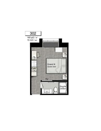 a floor plan at Chez Truchon Bistro-Auberge in La Malbaie