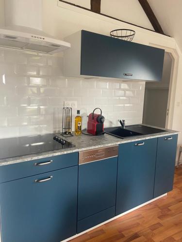 Una cocina o cocineta en Manoir de La Ville Durand