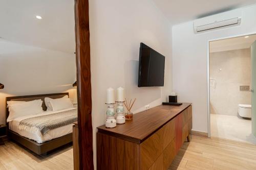 TV a/nebo společenská místnost v ubytování fns lounge suites