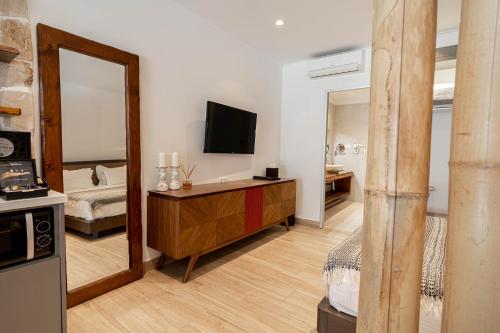TV a/nebo společenská místnost v ubytování fns lounge suites