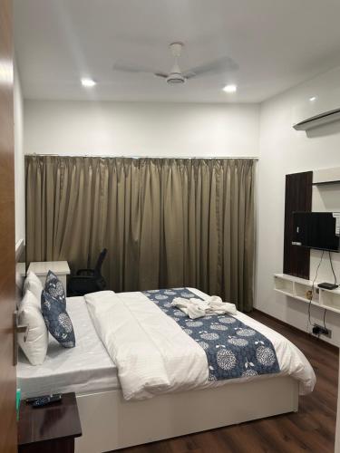 Ένα ή περισσότερα κρεβάτια σε δωμάτιο στο Seandee - Lush Private Rooms in Viman Nagar