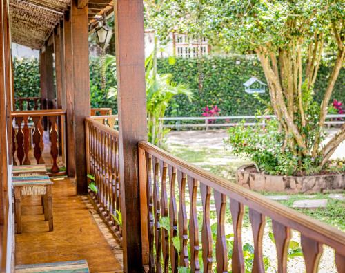 Κήπος έξω από το Casa de Violeta Pousada