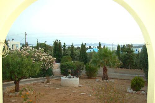 Κήπος έξω από το Άνεσις διαμέρισμα στην Πάρο