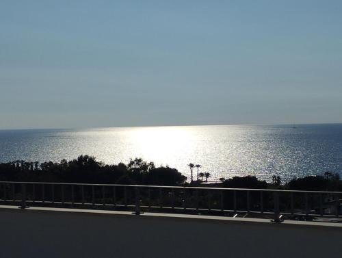 a view of the ocean from a highway at Hotel La Giara in Zambrone