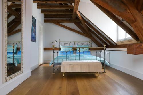 Postel nebo postele na pokoji v ubytování Boutique-Hotel im Sternenhof