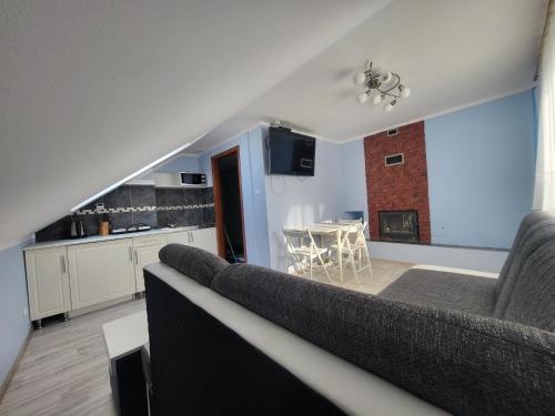 Η κουζίνα ή μικρή κουζίνα στο Apartamenty Żabcia