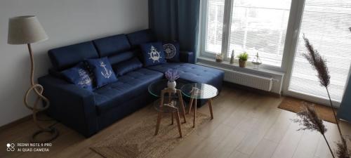 Khu vực ghế ngồi tại Apartament Baltic Sea -Przystań Letnica