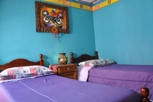 Katil atau katil-katil dalam bilik di Hostel Copacabana La Quiaca