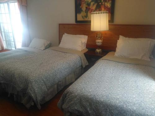 Ένα ή περισσότερα κρεβάτια σε δωμάτιο στο Lakeview private suite-Twin or king