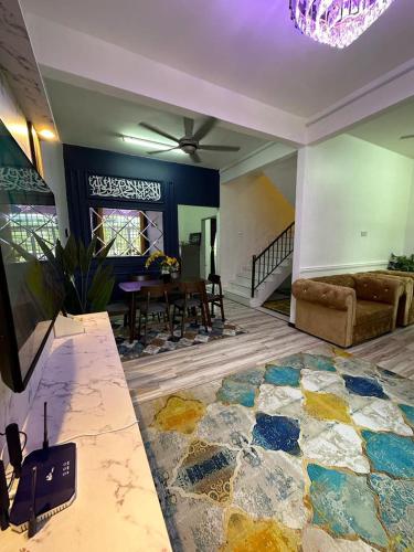 Χώρος καθιστικού στο HOMESTAY KAK NAA
