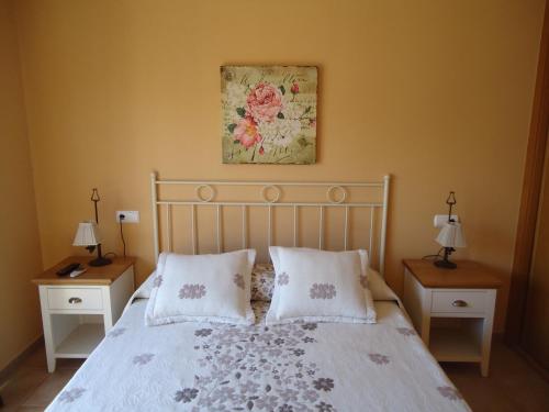 Postel nebo postele na pokoji v ubytování Ático La Tejita Relax