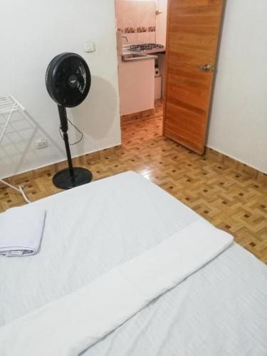 Ένα ή περισσότερα κρεβάτια σε δωμάτιο στο Apartamento Barbie 3
