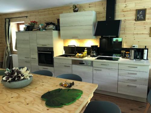 Dapur atau dapur kecil di Rückzugsort am Teich in Winterberg