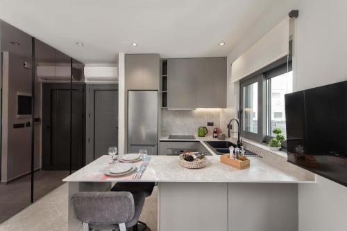Kuchyň nebo kuchyňský kout v ubytování 30 Senses apartments Balance