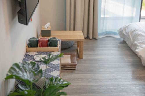 Meedori Coffee Home Stayにあるベッド