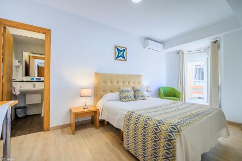 Letto o letti in una camera di Hotel Madrid