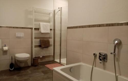 Koupelna v ubytování Ferienwohnung Taubertraum