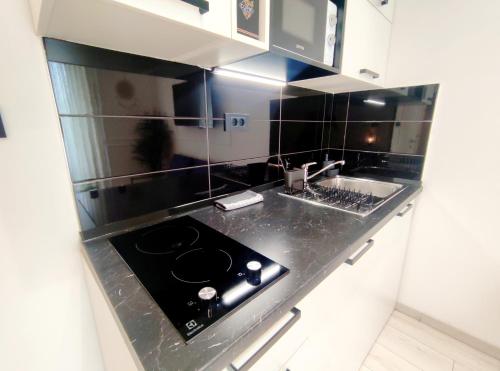 Kuchyňa alebo kuchynka v ubytovaní Alegra Apartments Center