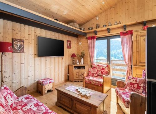 Remarquable chalet de montagne au calme et vue sur tremplin