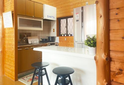 Virtuvė arba virtuvėlė apgyvendinimo įstaigoje Foresta Karuizawa 1