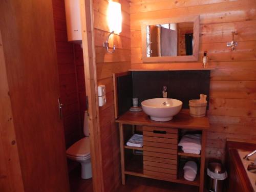 Vonios kambarys apgyvendinimo įstaigoje Le Petit Skieur B&B
