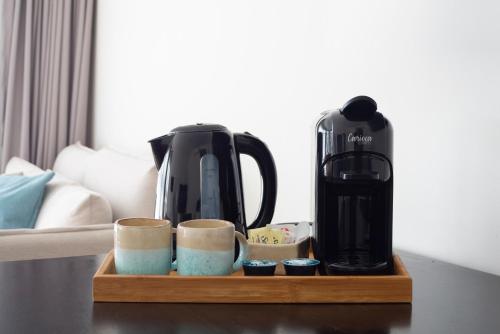 Set per la preparazione di tè e caffè presso After Hotel Montevideo