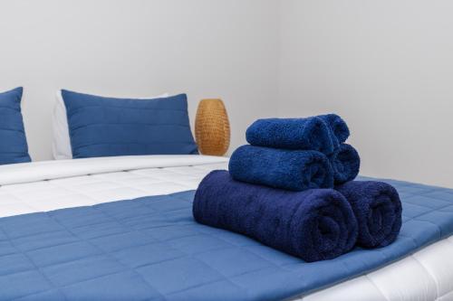 Ένα ή περισσότερα κρεβάτια σε δωμάτιο στο Stay in Newly Built House
