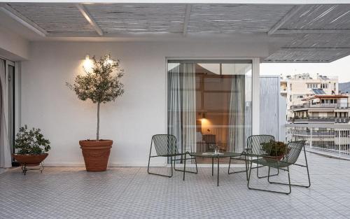Posezení v ubytování Sea View Beach Penthouse - Athens Coast