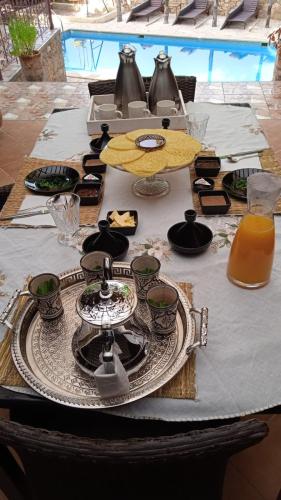 Jídlo v vily nebo okolí