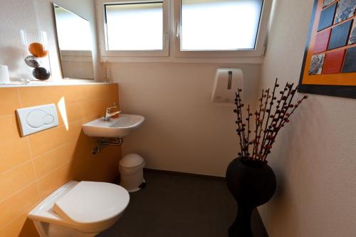 Koupelna v ubytování Hotel Garni Simplon