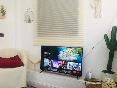 A television and/or entertainment centre at Stella House