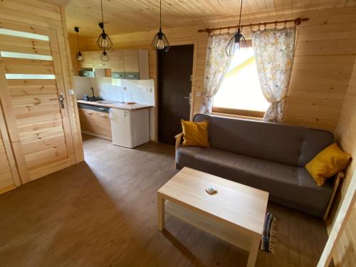 a living room with a couch and a table at U dziewczyn w Terce in Terka