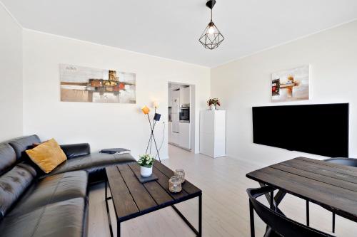 Eldhús eða eldhúskrókur á Private Scandinavian Apartment