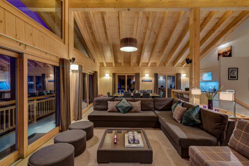 Posezení v ubytování Chalet Joli