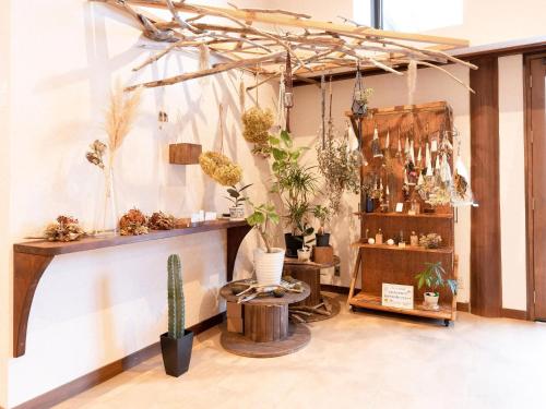 a room filled with lots of different types of plants at Lupo Forest "GRAN FOREST Echizen Miyama" - Vacation STAY 07085v in Fukui