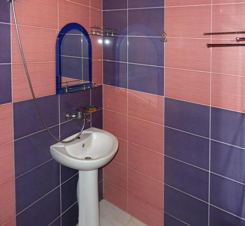 Koupelna v ubytování Hotel Ritsa
