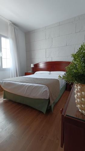 a bedroom with a bed in a room at Hotel Boomerang in Valverde