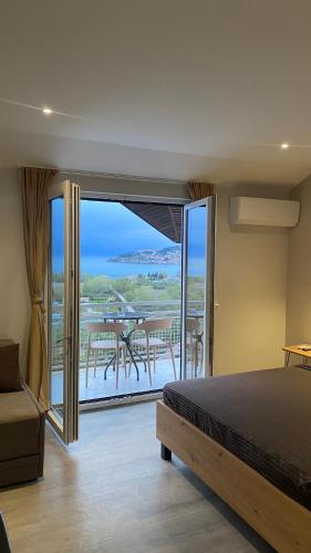 Кровать или кровати в номере Villa Megdani A