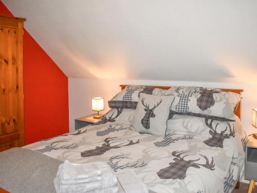 Cama o camas de una habitación en Hughs Highland Hideaway