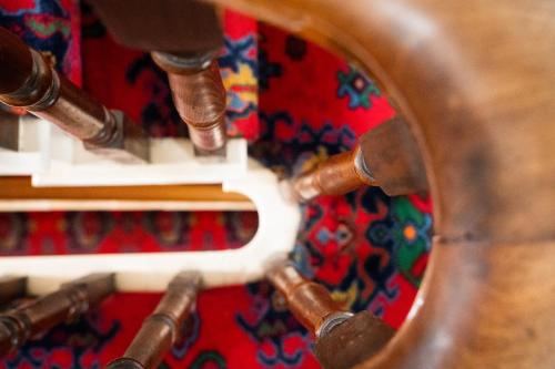 a close up of a wooden drumstick with at Barbican House in York