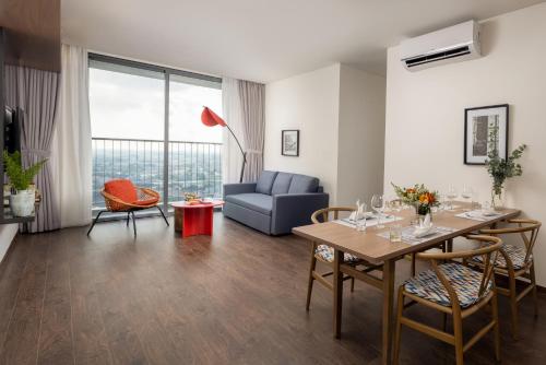 Χώρος καθιστικού στο Mandala Hotel & Suites Bac Giang
