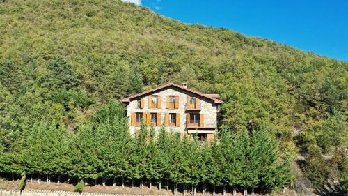 a house on the side of a hill at Casa Rural Uria in Gavín