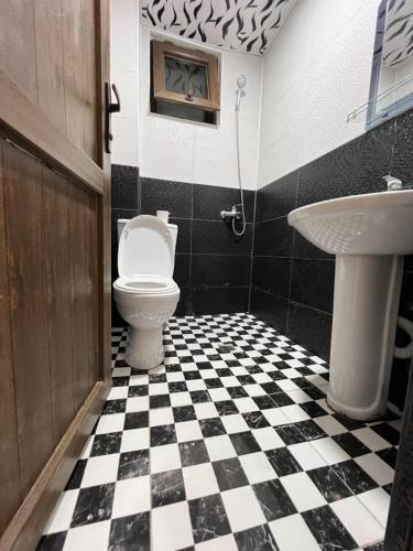 Koupelna v ubytování Hotell Anna Ureki
