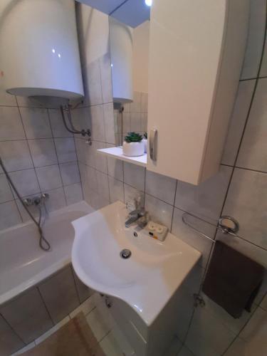 Koupelna v ubytování Apartman Posavac